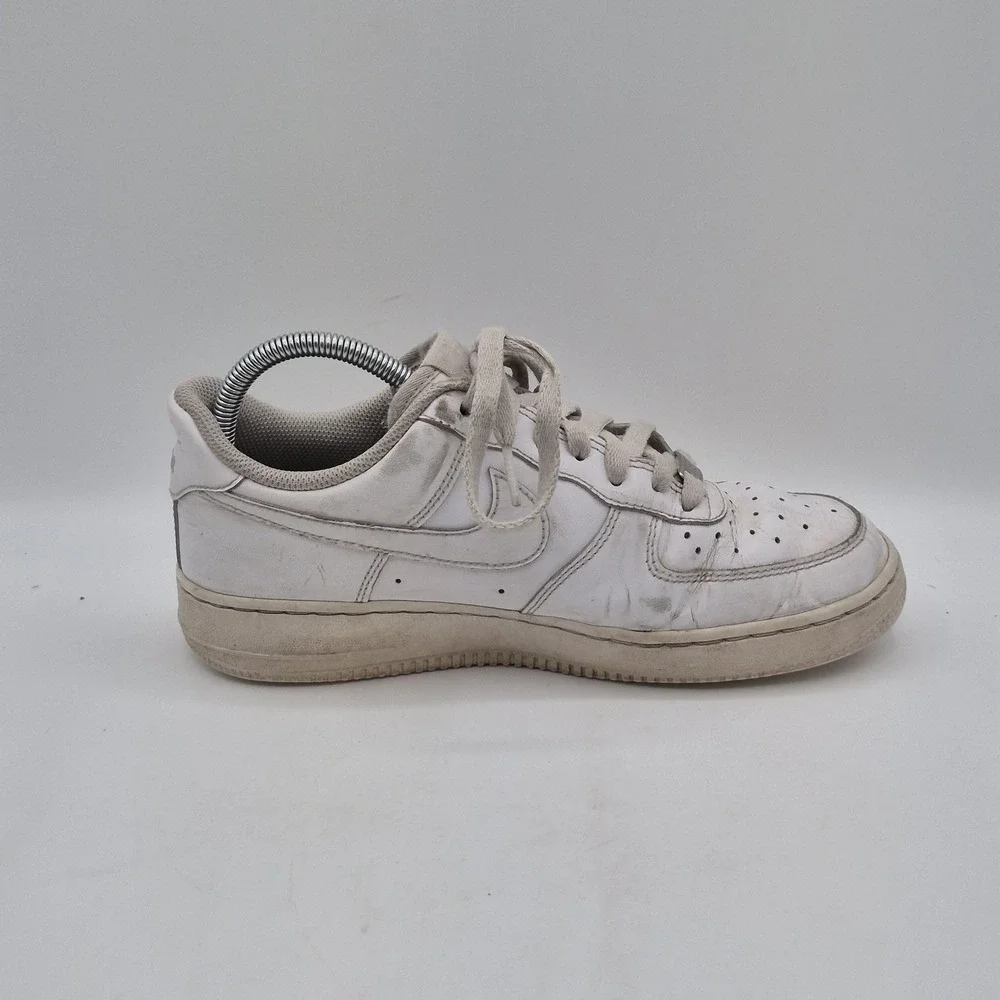 Nike Air Force 1 Shoes Womens Size 8 White Leather Low Top Sneakers DD8959-100